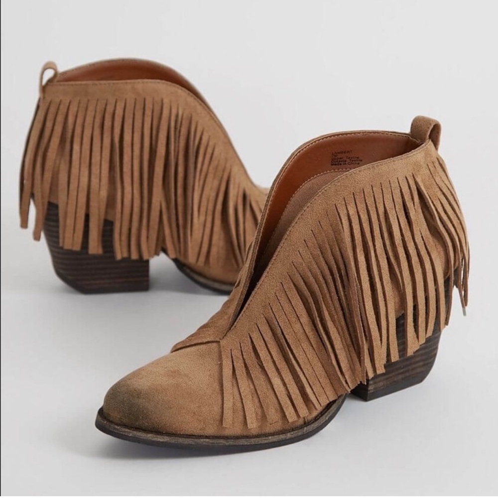 Matisse lambert fringe boots